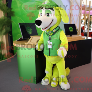 Postava maskota Lime Green...