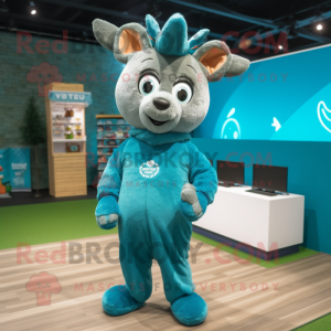 Teal Deer mascotte kostuum...