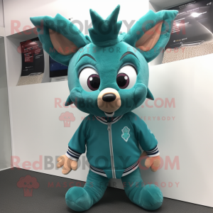 Teal Deer maskot kostume...