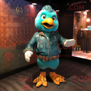 Mascottefiguur van een...