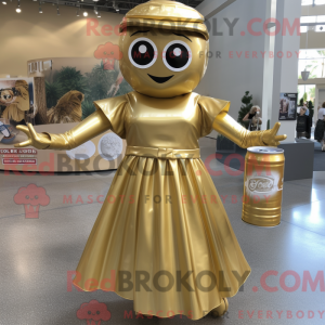 Maskottchen einer goldenen...