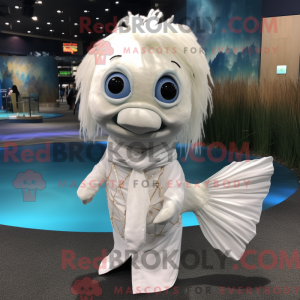 Mascot character of a White...