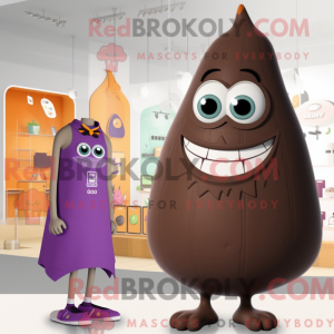 Mascot character of a Brown...