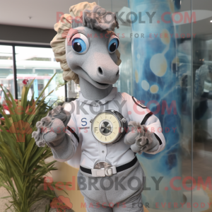 Mascot character of a Gray...