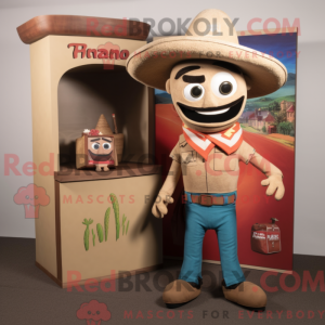 Maskotfigur af en Tan...
