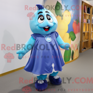 Mascot character of a Blue...