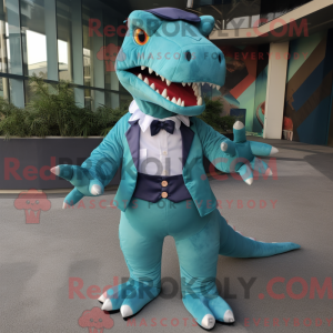 Mascot character of a Teal...