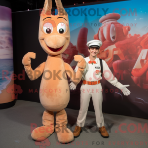 Maskot-karakter av en Tan...