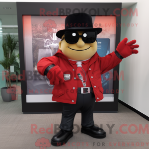 Mascot character of a Red...