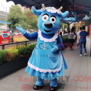 Mascot character of a Blue...