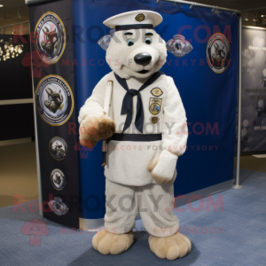 Maskottchen kostüm der Navy...