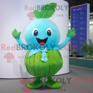 Mascot character of a Cyan...