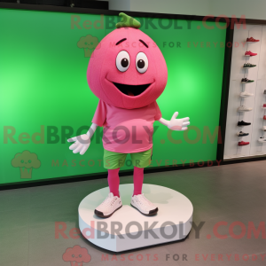 Maskottchen einer rosa...
