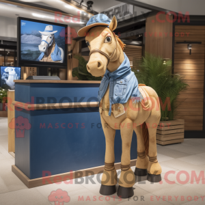 Maskot postava Tan Horse...