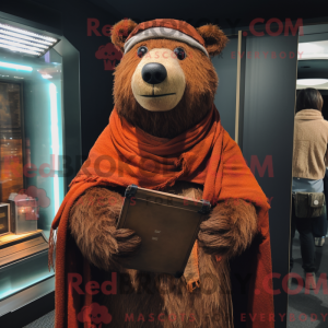 Mascottefiguur van een...