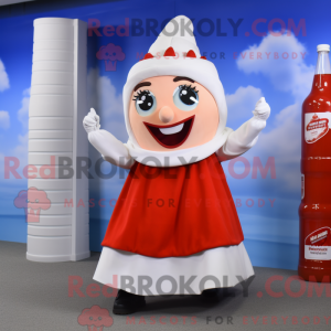 Mascot character of a White...