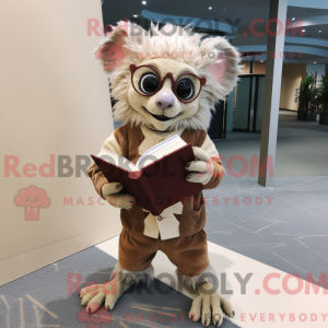 Mascot character of a Beige...