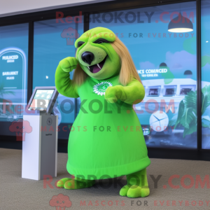 Mascot character of a Lime...