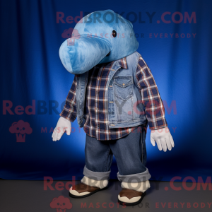 Mascot character of a Blue...
