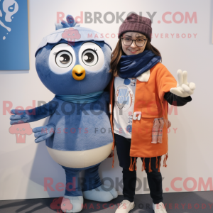 Maskot-karakter av en Navy...
