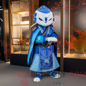 Mascot character of a Blue...