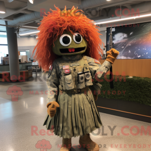 Mascot character of a Rust...