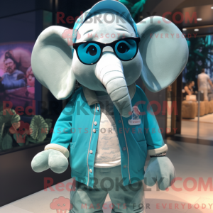 Mascot character of a Teal...