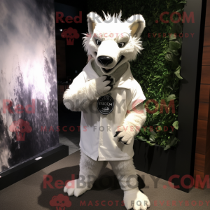 Mascot character of a White...