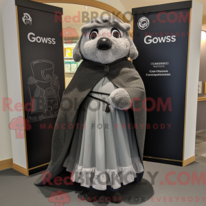 Mascot character of a Gray...