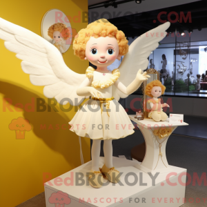 Maskot karakter af en creme...