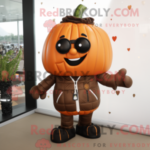 Mascot character of a Brown...