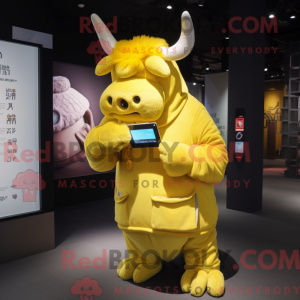 Personaje mascota de un yak...