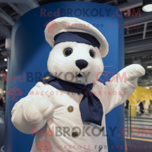 Mascot character of a Navy...