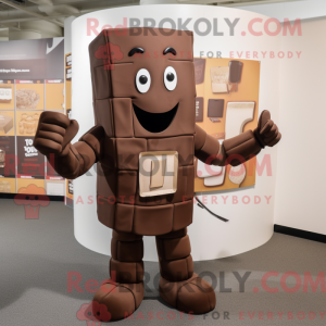 Mascot karakter van bruine...