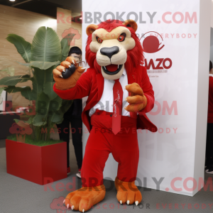Mascot character of a Red...