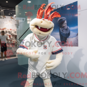 Mascot character of a White...