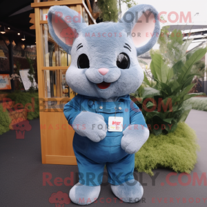 Mascot character of a Blue...