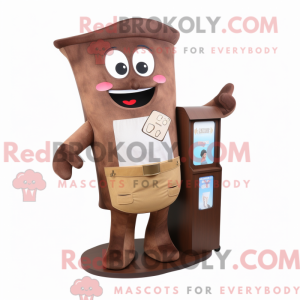 Mascot character of a Brown...