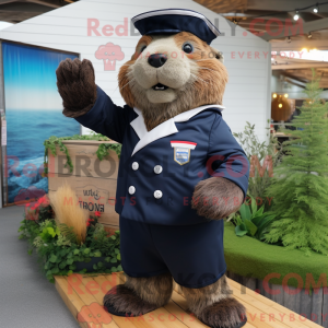 Mascottefiguur van een...