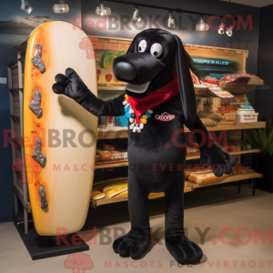 Maskottchen eines schwarzen...