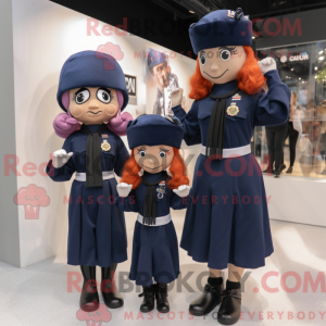Mascot character of a Navy...
