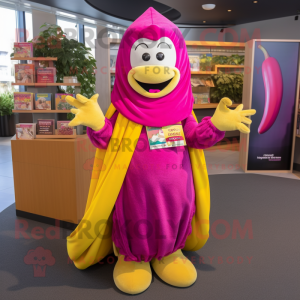 Magenta ba maskot kostume...