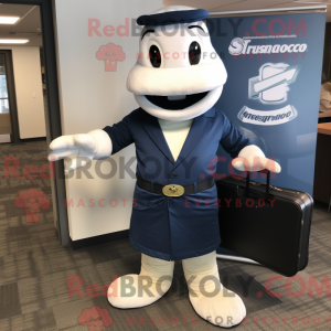 Mascot character of a Navy...
