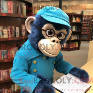 Maskottchen eines blauen...