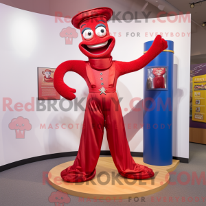 Mascot character of a Red...