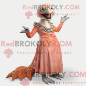 Maskot-karakter af en Peach...