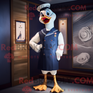 Mascot character of a Navy...