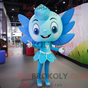 Mascot character of a Cyan...