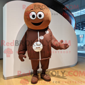 Mascot character of a Brown...