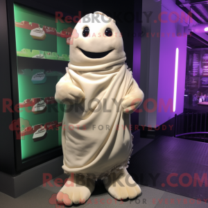 Mascot character of a White...